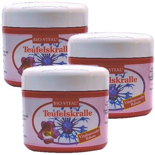 Bio-Vital Teufelskralle Balsam lockert, vitalisiert verspannte Muskeln 125ml 3x
