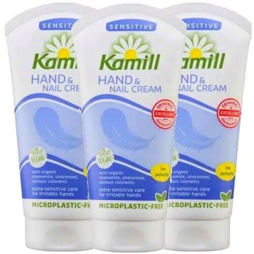 Kamill Hand & Nagelcreme SENSITIVE Extra Pflegend Handcreme 75ml 3er Pack