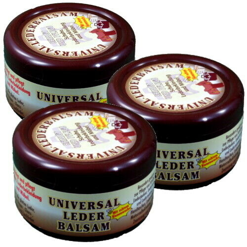 Lederbalsam Universal Lederpflege mit echtem Bienenwachs 250ml (br) 3er Pack
