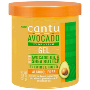 Cantu Avocado öl Shea Butter Hydrating Styling Haar Gel Flexibel Halt 524g