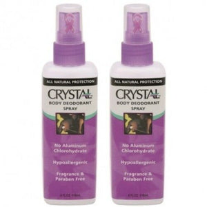 Crystal Natural Mineral Salz Body Deodorant Spray 118ml 2er Pack