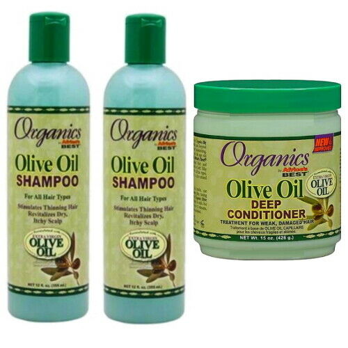 Africa's Best Originals Extra Virgin Oliven Öl 2x Shampoo & 1x Deep Conditioner