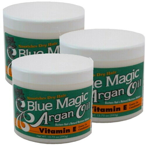 Blue Magic Original Argan Oil Vitamin E Haar Leave In Conditioner 390g 3er Pack