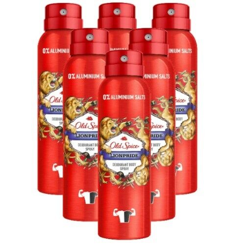 Old Spice Wild Collection LIONPRIDE Deodorant Bodyspray 150ml 6er Pack