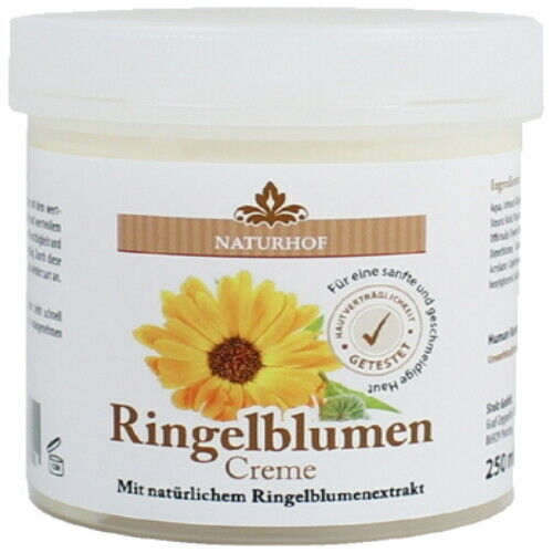Ringelblumen Creme Balsam Naturhof Hautpflege Handcreme Lippencreme 250ml
