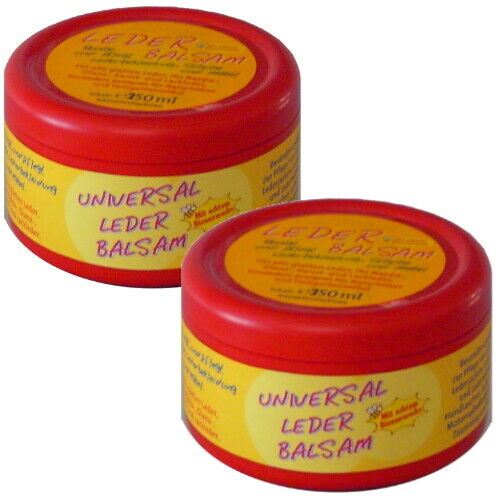 Schuh Lederbalsam Universal Lederpflege mit echtem Bienenwachs 250ml (r) 2er P.