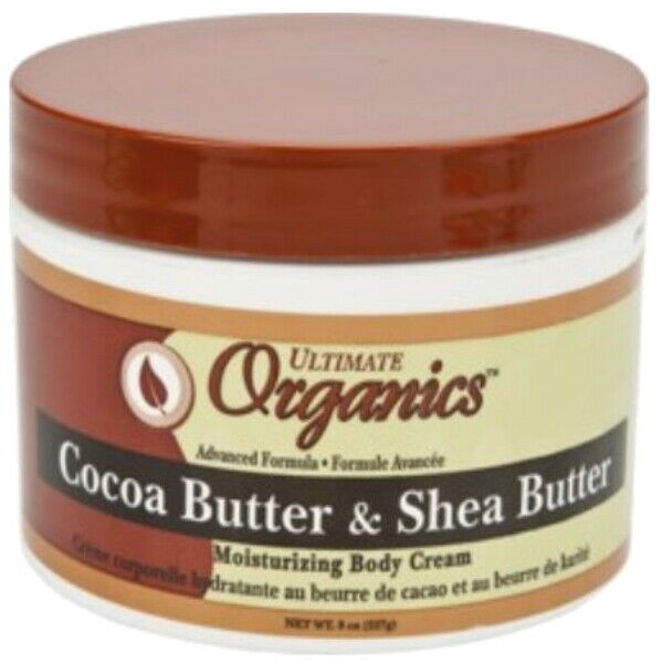 Ultimate Organics Kakao Butter und Shea Butter Feuchtigkeits Körpercreme 237ml