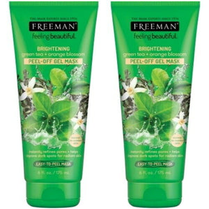 Freeman Face Peel-off Gel Mask Grüner Tee Orangenblüte Maske Große Tube 175ml 2x