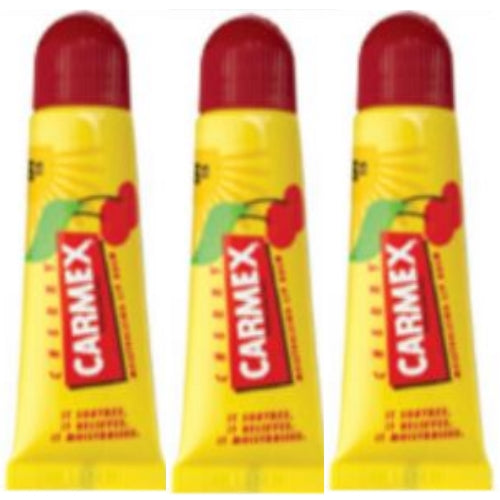 3er Pack Carmex Classic Cherry Lippenbalsam Original TUBE Lip Balm Kirsche 10g