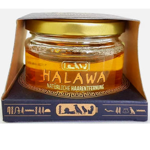 HALAWA - Sugaring Waxing 250g Glas inkl. Stoffstreifen Natürliche Haarentfernung