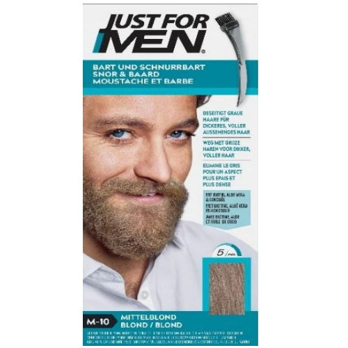 Just for Men Brush-In-Color-Gel für Bart&Schnurrbart Gel Pflege Mittelblond M-10
