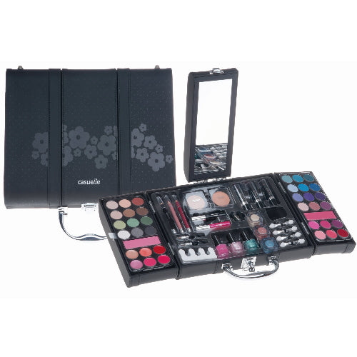 Exclusive Kosmetik Make-up Kunstleder Beautycase SCHMINKKOFFER 63 teilig (e797)