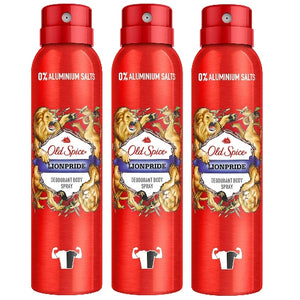 Old Spice Wild Collection LIONPRIDE Deodorant Bodyspray 150ml 3er Pack